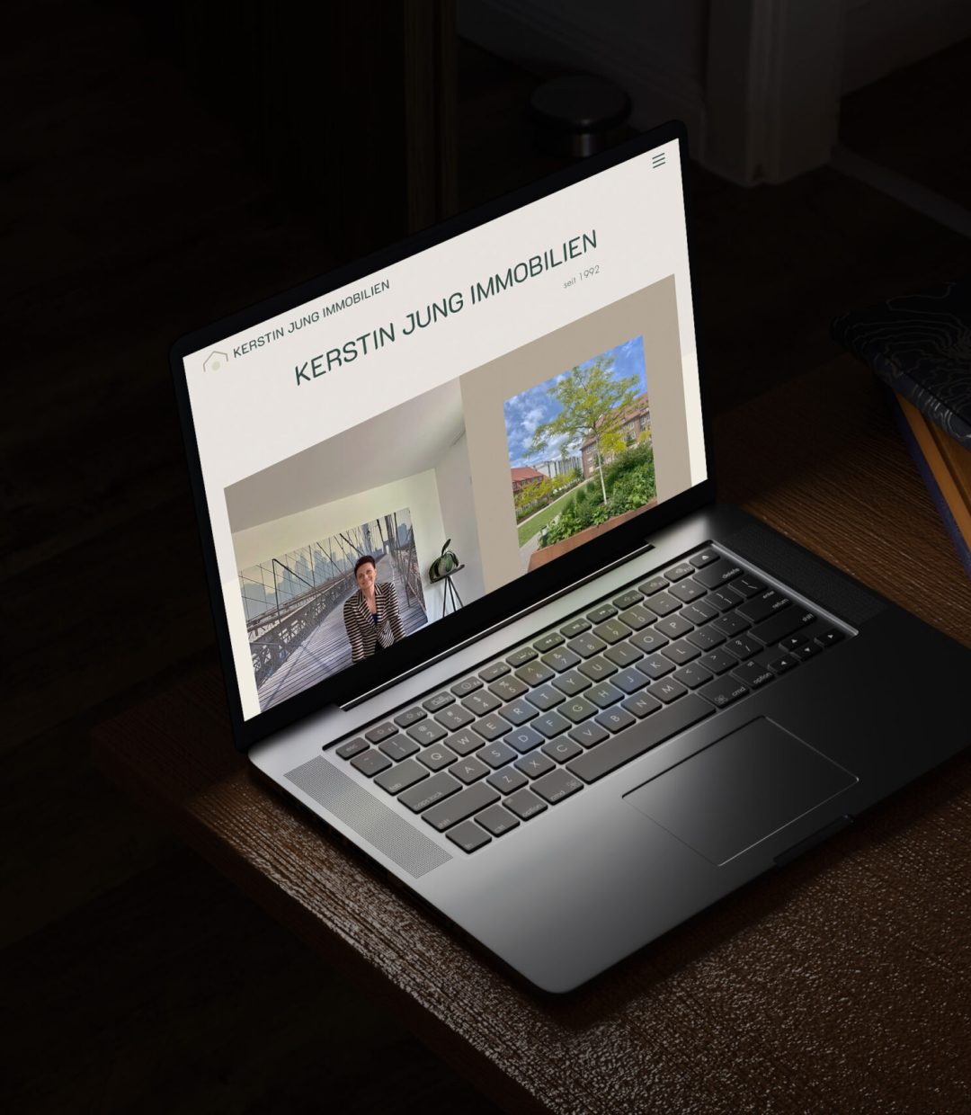 Laptop mockup Kerstin jung immobilien