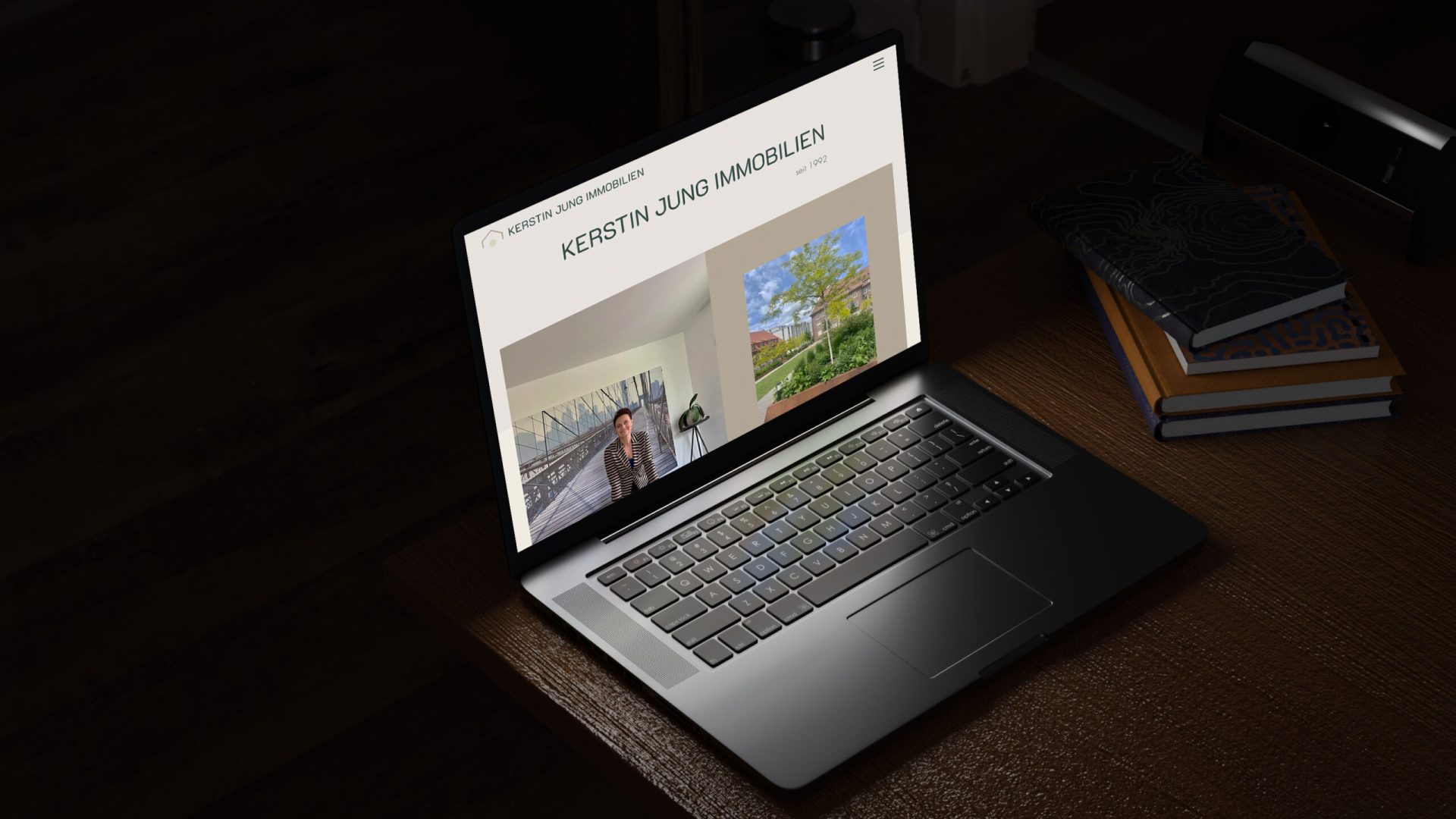 Laptop mockup Kerstin jung immobilien